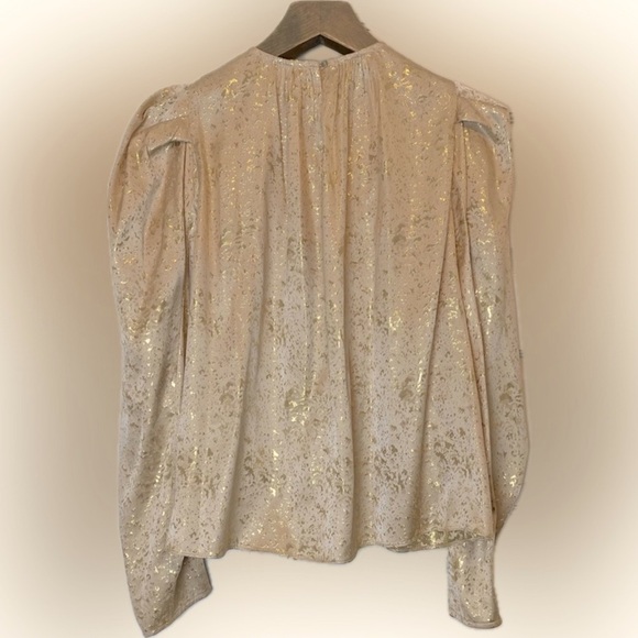 Ulla Johnson Gilded Ballon Sleeve Ivy Blouse in Sand - Picture 16 of 16